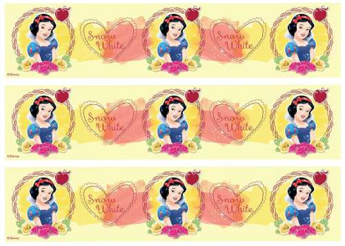Snow White Edible Icing Cake Strips - Click Image to Close